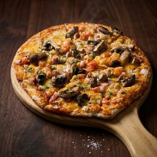Mushroom Veggie Pizza Lunch